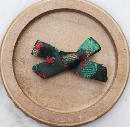 Yuletide Bloom Fur Bow